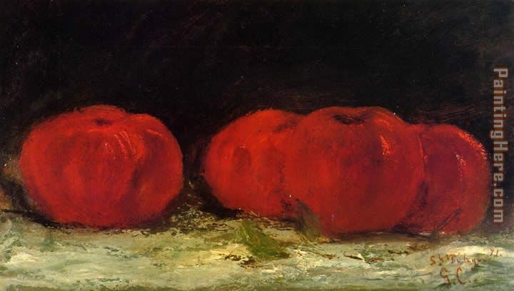 Red Apples painting - Gustave Courbet Red Apples art painting